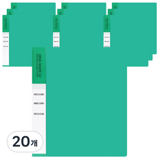 레드루프 O링 바인더 A4 3공 315 x 250 x 23 mm, 그린, 20개