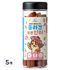레디펫고 강아지 콜라겐먹은연어 노화방지 가수분해 간식, 5개, 300g, 혼합맛(콜라겐/연어)