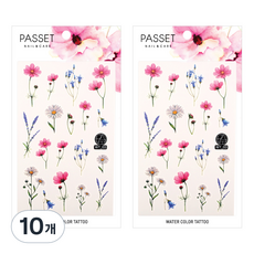 PASSET 水彩紋身貼紙, WT03, 10個