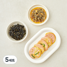 식도감 추억의 아이반찬 분홍소세지 150g + 잔멸치볶음 65g + 김자반무침 90g 세트, 305g, 5세트