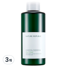 네이처리퍼블릭 그린더마 마일드 토너, 200ml, 3개