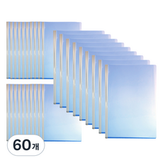 현풍 세로형 인쇄무 민 둥근쫄대화일 A4 5mm, 청색, 60개