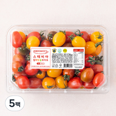 애드스윗 스테비아 컬러방울 토마토, 1kg, 5팩