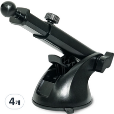 DGDM 儀表板支架吸附墊, 4個, 黑色