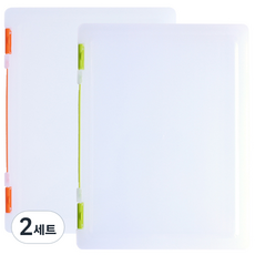 ECO Chungwoon 新 8號 A4文件夾, 橘色 + 淺綠色, 2套