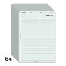 플레픽 업다운 인덱스 플래너 워크, 30매, 6개