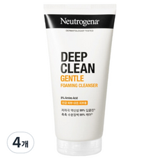 뉴트로지나 딥클린 젠틀 포밍 클렌져, 150g, 4개