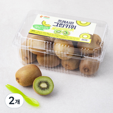 프레시몬 그린키위 + 키위 스푼, 1.3kg(10~16입), 2개