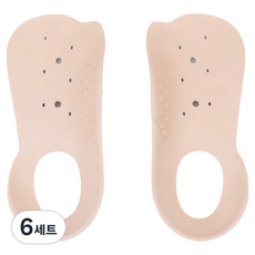 GOLDPANG Arch Solution 機能性鞋墊 雙腳穿戴套組 膚色, 6套