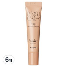 Hanskin 瑕疵遮瑕軟管遮瑕膏 彩色版 12g, 23號 (自然色), 6個