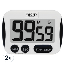 YEONY FACTORY 數位計時器, 黑色, 2個