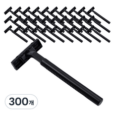 바스티 여행용 호텔 심플 일회용 면도기 블랙, 1개입, 300개