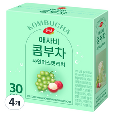동서 애사비 콤부차 샤인머스캣 리치, 5g, 30개입, 4개