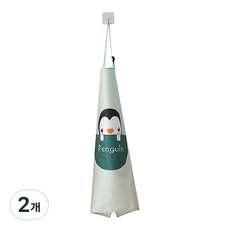 Herb Plus 動物角色防水毛巾圍裙, 企鵝 薄荷綠, 2個