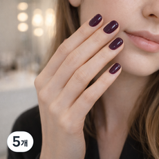 잇템샵 젤리팝 풀컬러 네일스티커, 5개, 08 딥플럼