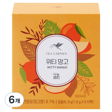 다농원 허브 블렌딩티 위티 망고, 1.8g, 6개, 5개입