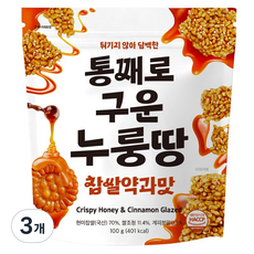 TAEKWANG FOODS 一日穀食 鍋巴餅 糯米藥菓口味, 3個, 100g