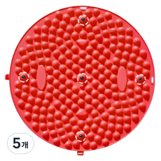 DITT 圓形腳底指壓按摩墊, 紅色, 5個