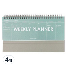 morning glory 透明PP週計畫本, 4個, 隨機出貨