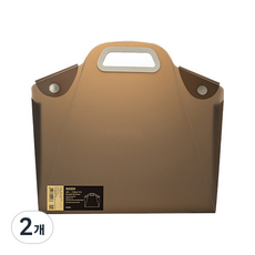 MaisonDimanche 基本簡約A4公事包, 棕色, 2個