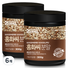 조은약초 볶은 홍화씨 분말, 300g, 6개