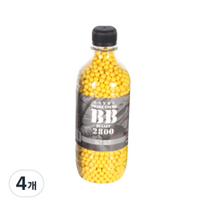 프라임컬러 비비탄 0.12g 2800 노랑, 4개