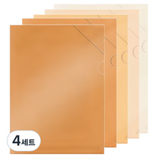 동아피엠에스 그라데이션 L홀더 파일 5종 세트, 오렌지, 4세트