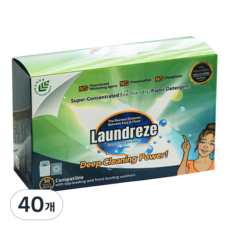 런드리즈 친환경 종이세제, 5개입, 40개