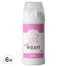 소다스쿨 프리미엄 워싱소다 용기형, 450g, 6개