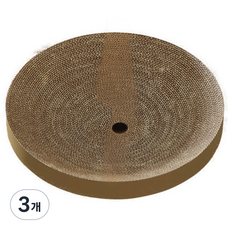 펫카 고양이 원형 트랙볼 스크래쳐 장난감, 3개