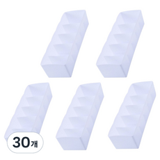 모아픽 칸칸이 양말 속옷 정리함 5칸, 화이트, 30개