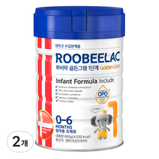 루비락 골든그램 분유 1단계, 800g, 2개