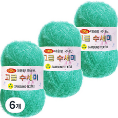 Yarna 大容量豪華洗地機106粉紅100克, 164 薄荷, 6個