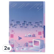 日本 MIDORI 3層資料夾 A4, 城市(35570), 2個