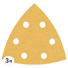 보쉬 EXPERT C470 삼각 6홀 찍찍이 P80 GOP 93 x 93 mm 5p 2608900825, 3개