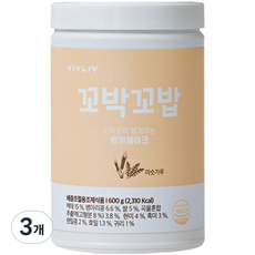 VIVLIV 蛋白奶昔粉 麵茶穀物口味, 600g, 3罐