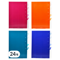에코청운 5포켓화일 A4, 랜덤 발송, 24개