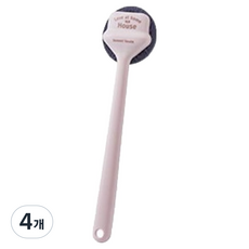 리빙공감 파스텔 샤워 목욕 바디브러쉬, 핑크, 4개, 1개입