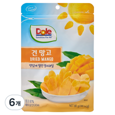 돌 건망고, 80g, 6개