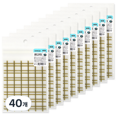 포포팬시 접착식 PE 포장 봉투 중 120 x 138 mm 8p, 골드라인, 40개