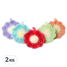 Young Star 閃亮壓克力花朵菜瓜布5件組, 2套