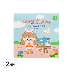 동아피엠에스 DIY 다꾸 PET 스티커 기프트 박스 100종 세트, 굿타임즈, 2세트