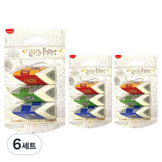 Maped 哈利波特三角握把橡皮擦3入組, 葛來分多, 史萊哲林, 雷文克勞, 6套