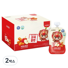 LUSOL 蔬果計畫 蘋果紅蘿蔔 20入, 2盒, 2L
