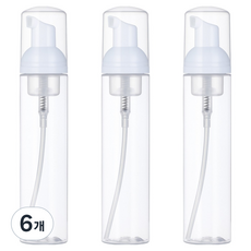 LIVING Maker 便攜旅行用空瓶 泡泡慕斯泡沫容器 100ml, 白色, 6個