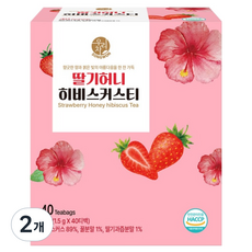 SONGWON 松園食品 草莓蜂蜜洛神花茶, 1.5g, 40入, 2個