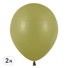 PartyPang 圓形復古氣球 13cm 100入, 酪梨綠, 2個