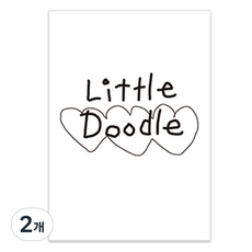 Monolike B6 Little Doodle 6個月萬年型日記, 2個, 01 Love more white
