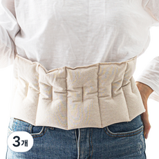 紅豆決明子玄米腹帶型腰部熱敷袋, 3個