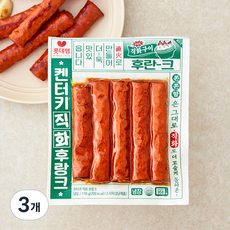 롯데햄 켄터키 직화 후랑크 소시지, 110g, 3개